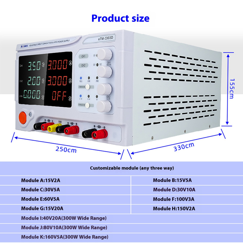 แหล่งจ่ายไฟแบบตั้งโต๊ะ 4 หลัก  - Dual Channel Linear Power Supply 30V 5A บทวิจารณ์และราคา