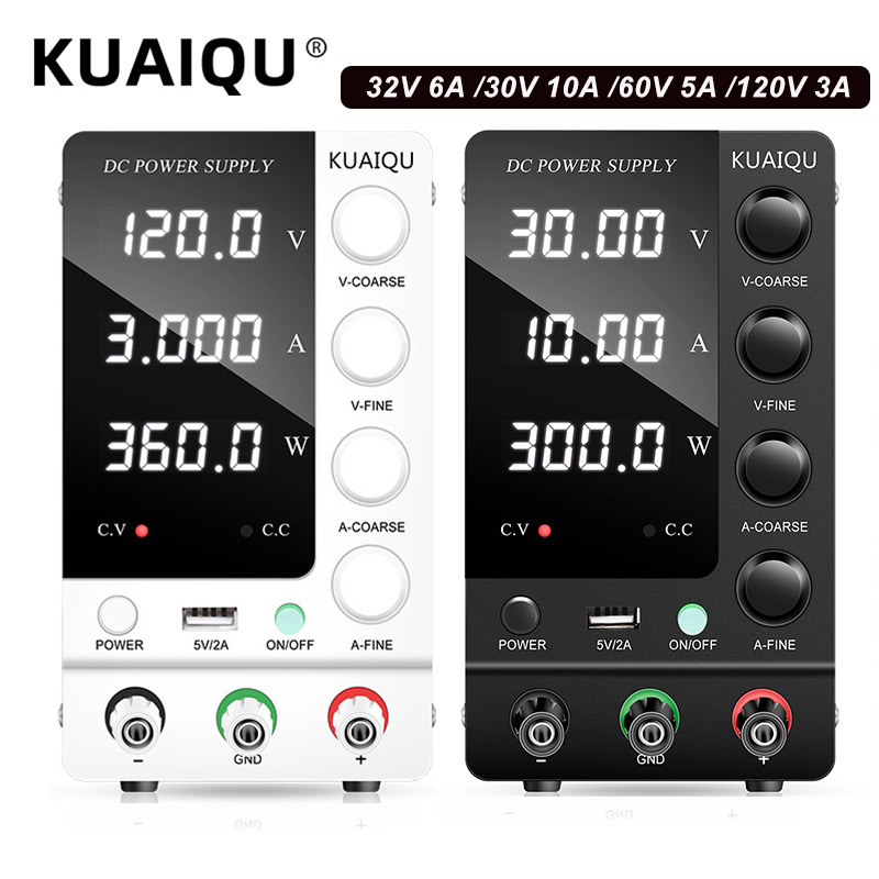 KUAIQU Lab DC Power Supply 30V - High Precision Adjustable Lab Power Supply 120V 3A บทวิจารณ์และราคา